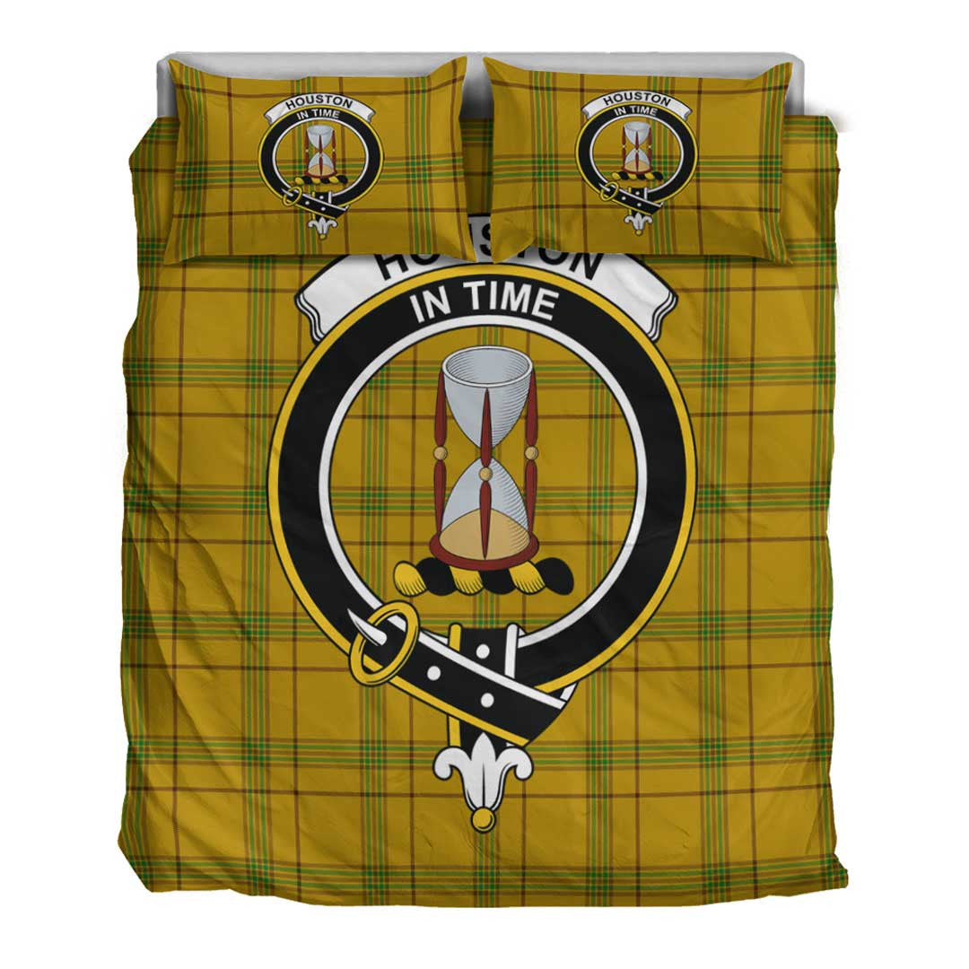 Houston Tartan Crest Bedding Set