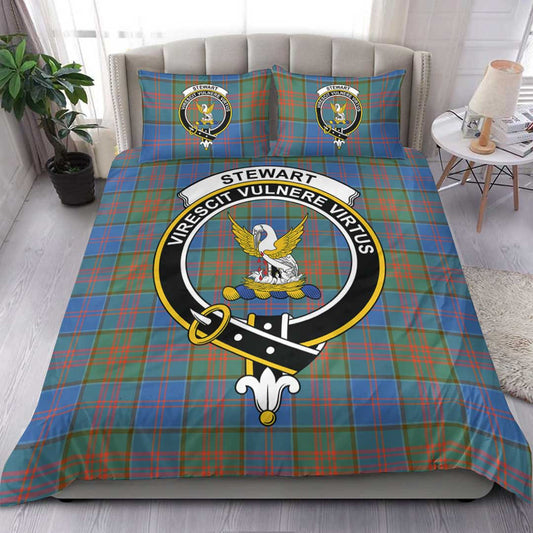 Stewart of Appin Hunting Ancient Tartan Crest Bedding Set