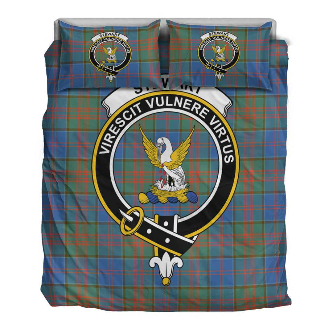 Stewart of Appin Hunting Ancient Tartan Crest Bedding Set