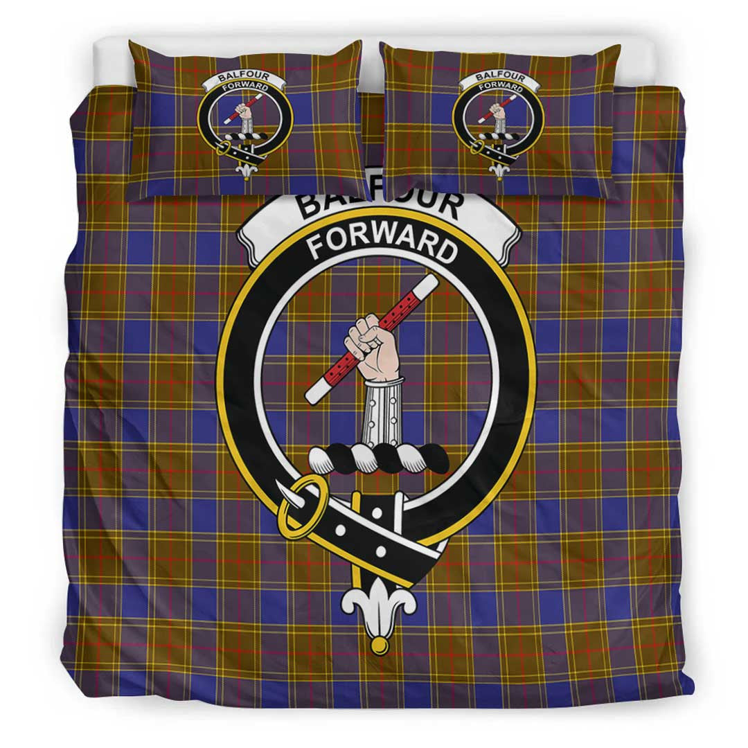 Balfour Modern Tartan Crest Bedding Set