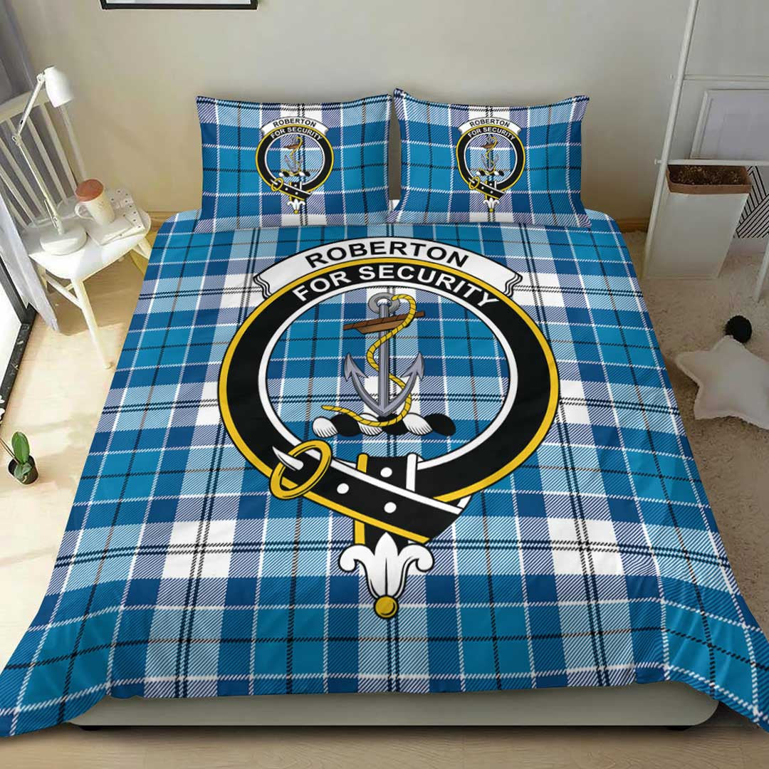 Roberton Tartan Crest Bedding Set