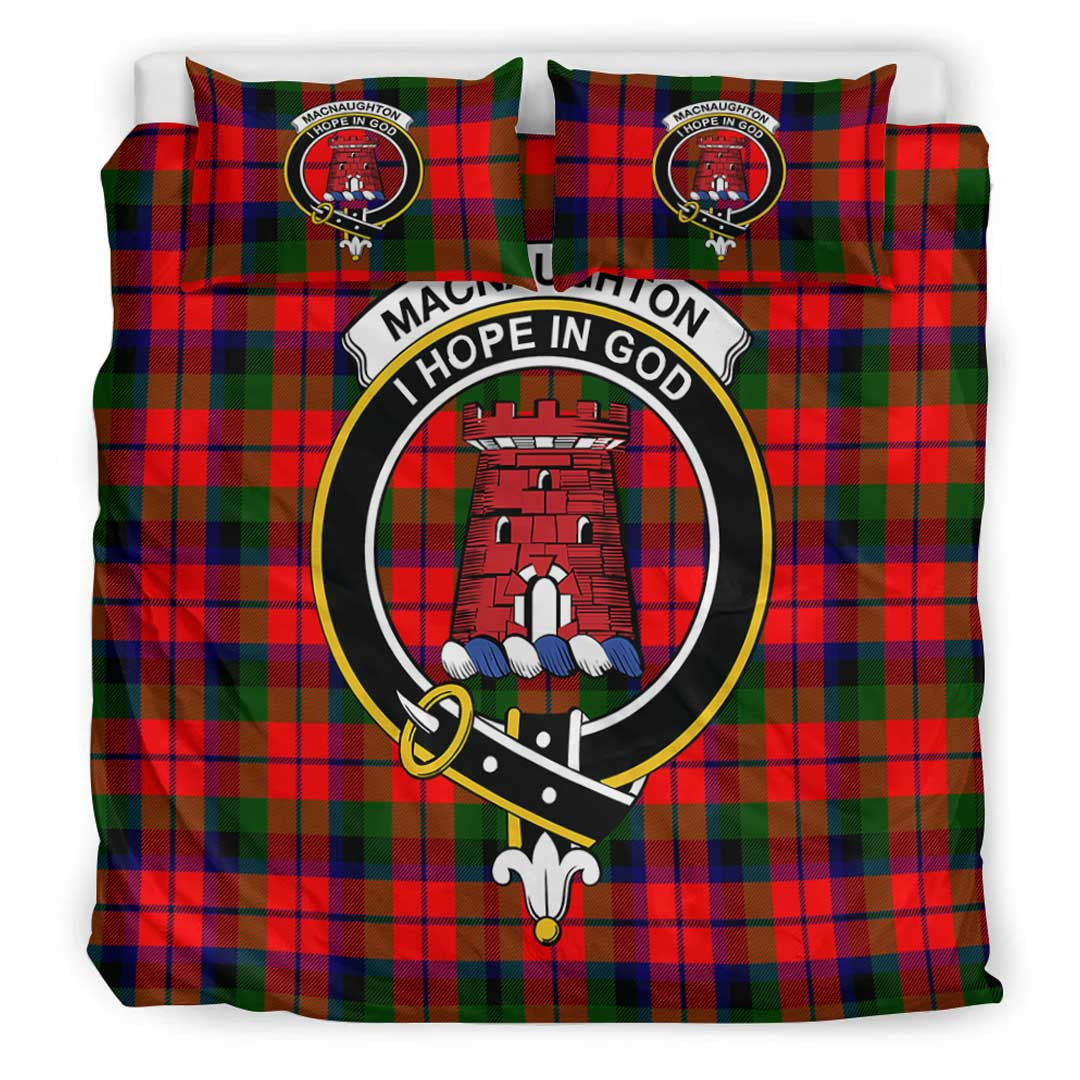 MacNaughton Modern Tartan Crest Bedding Set