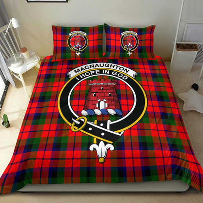 MacNaughton Modern Tartan Crest Bedding Set