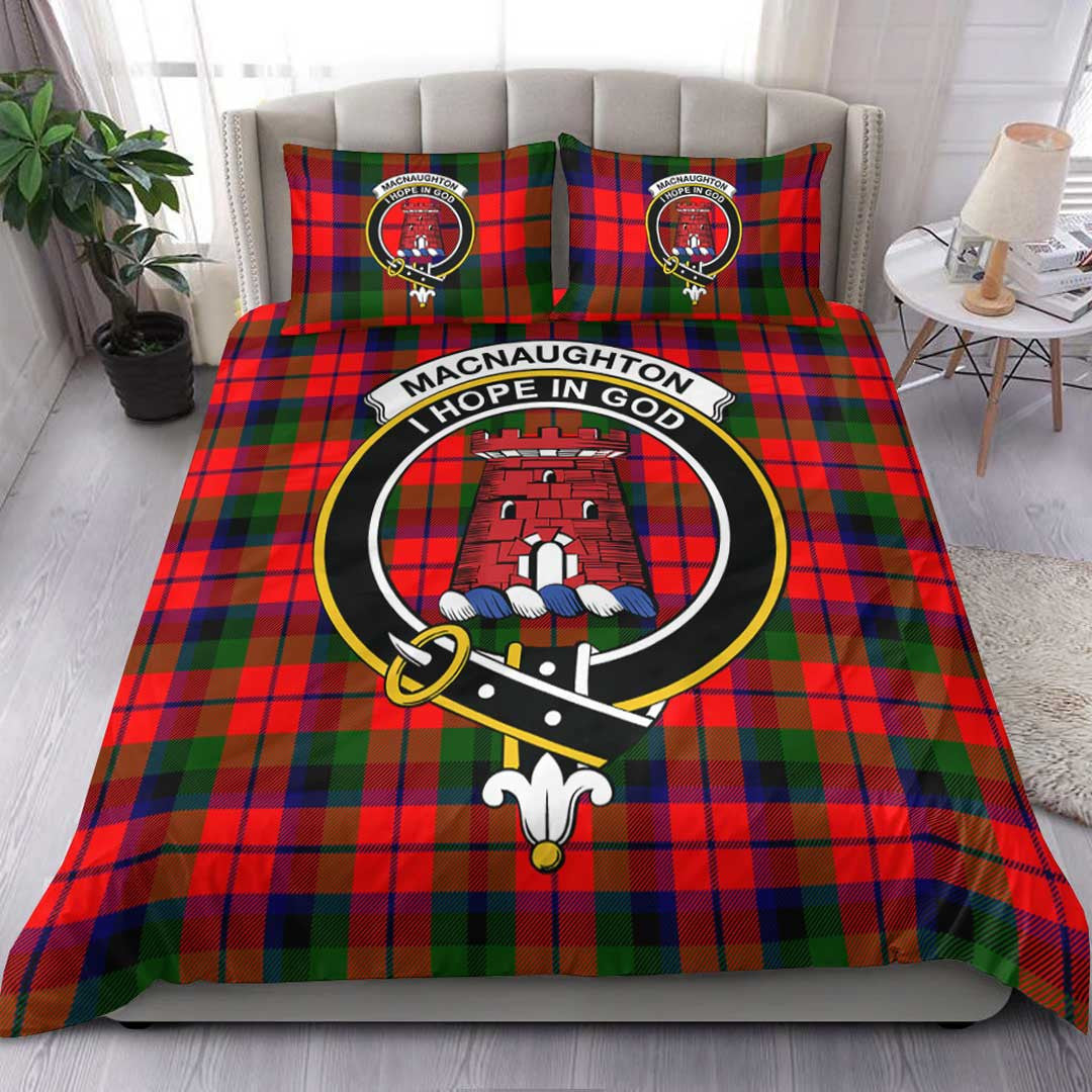 MacNaughton Modern Tartan Crest Bedding Set