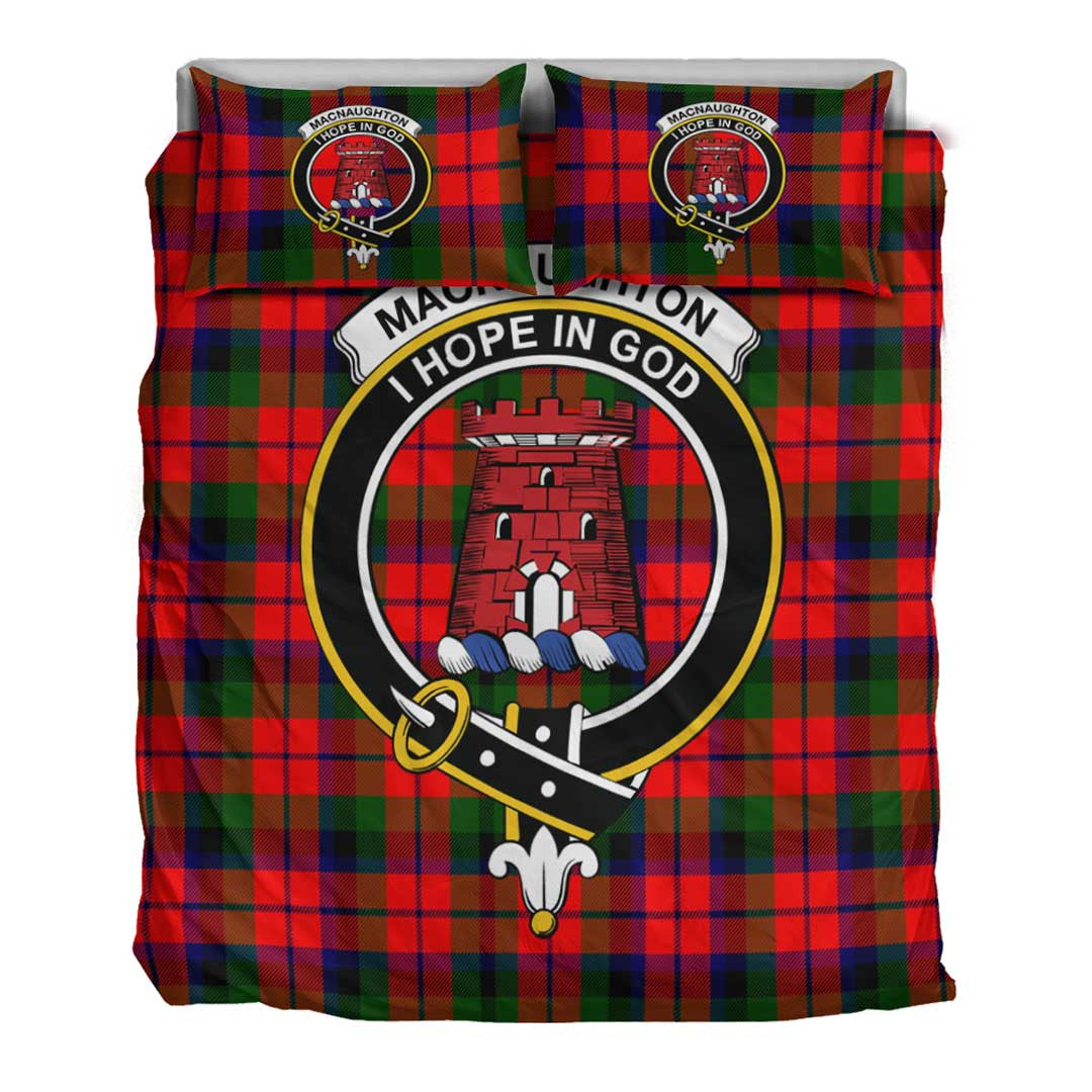 MacNaughton Modern Tartan Crest Bedding Set