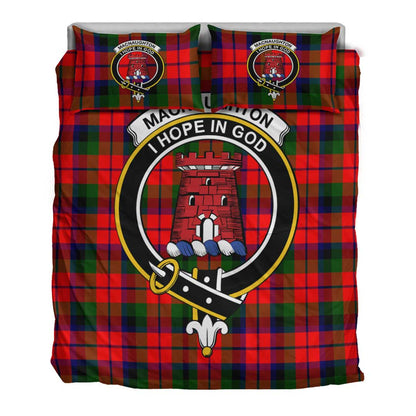 MacNaughton Modern Tartan Crest Bedding Set