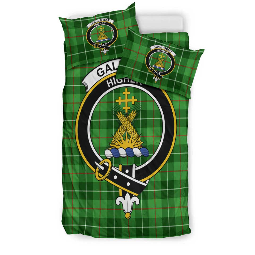 Galloway District Tartan Crest Bedding Set