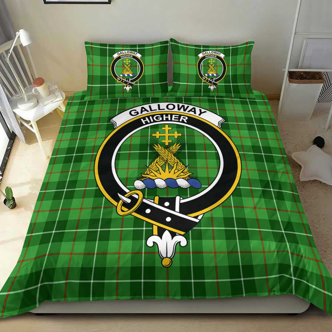 Galloway District Tartan Crest Bedding Set