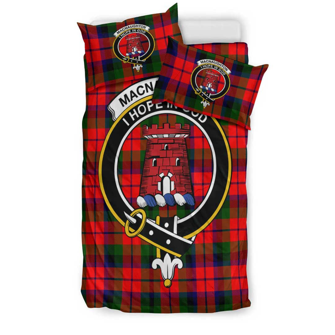 MacNaughton Modern Tartan Crest Bedding Set