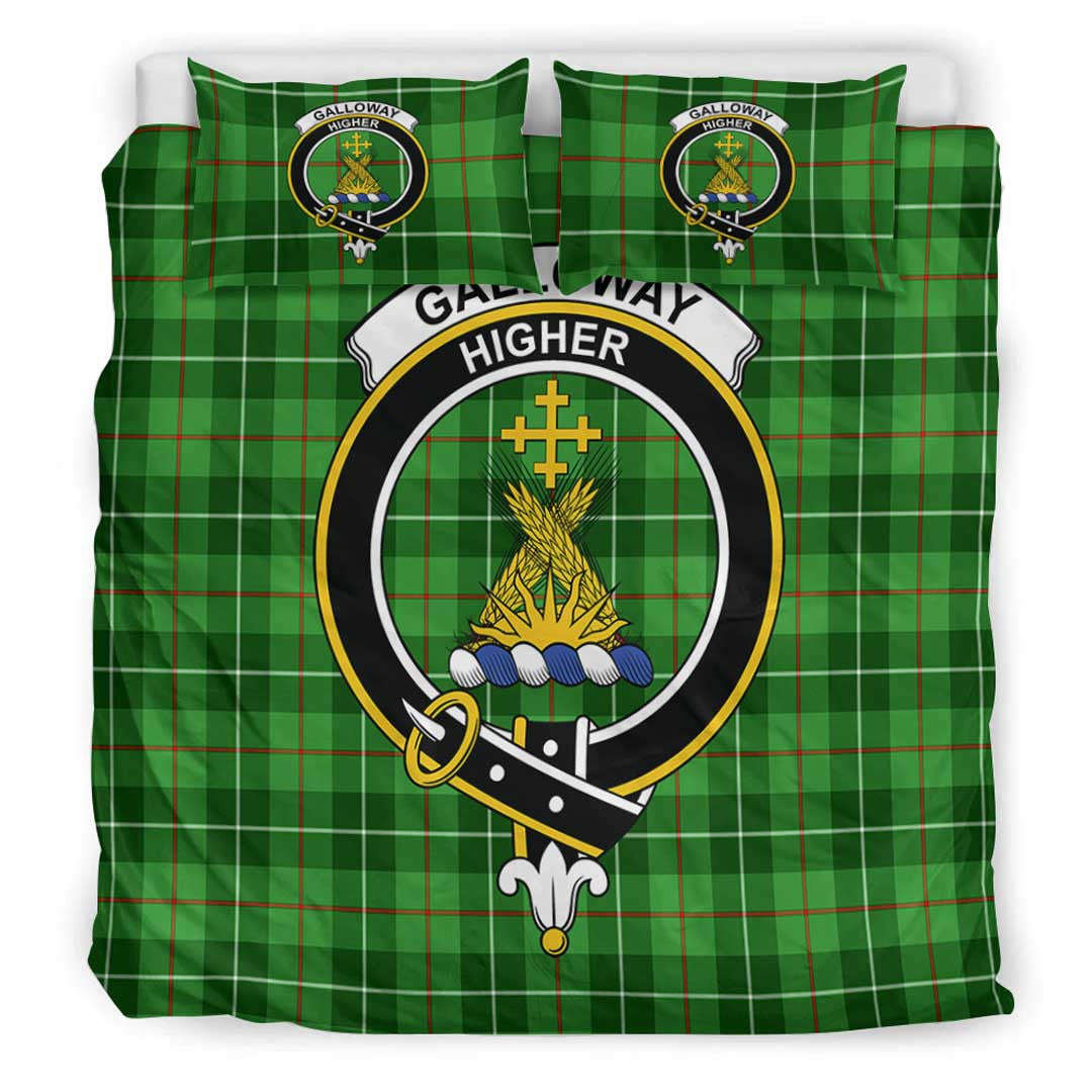 Galloway District Tartan Crest Bedding Set