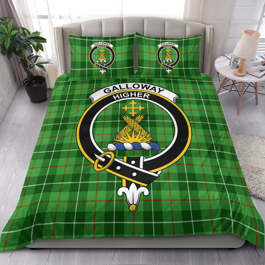 Galloway District Tartan Crest Bedding Set