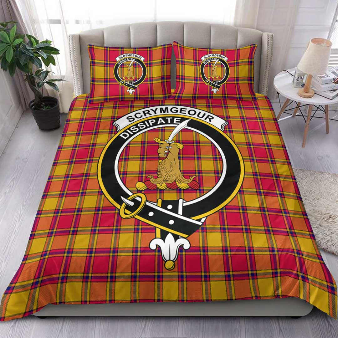 Scrymgeour Tartan Crest Bedding Set