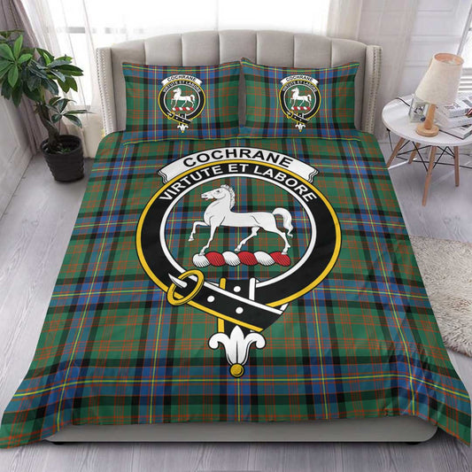 Cochrane Ancient Tartan Crest Bedding Set