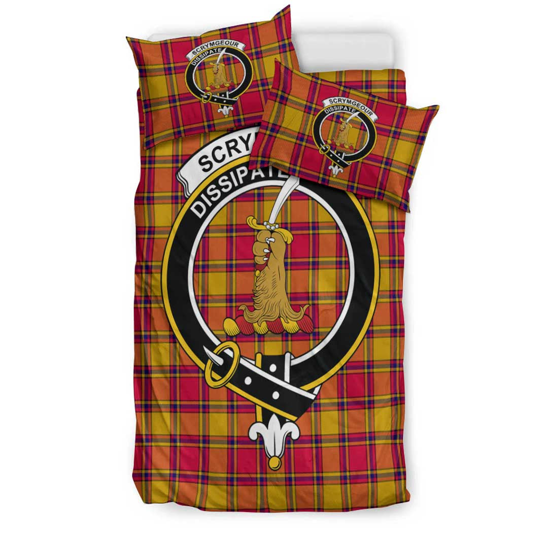 Scrymgeour Tartan Crest Bedding Set