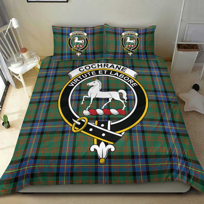 Cochrane Ancient Tartan Crest Bedding Set