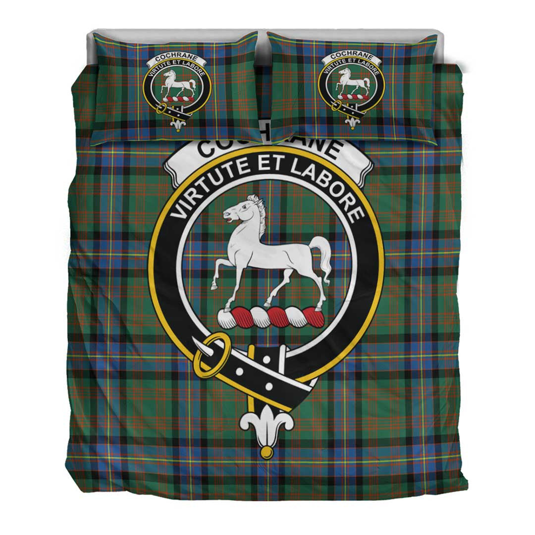 Cochrane Ancient Tartan Crest Bedding Set