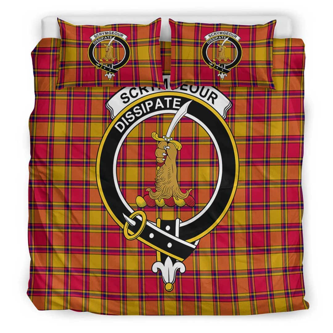 Scrymgeour Tartan Crest Bedding Set