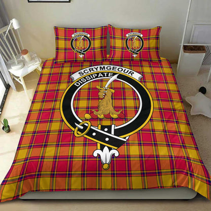 Scrymgeour Tartan Crest Bedding Set