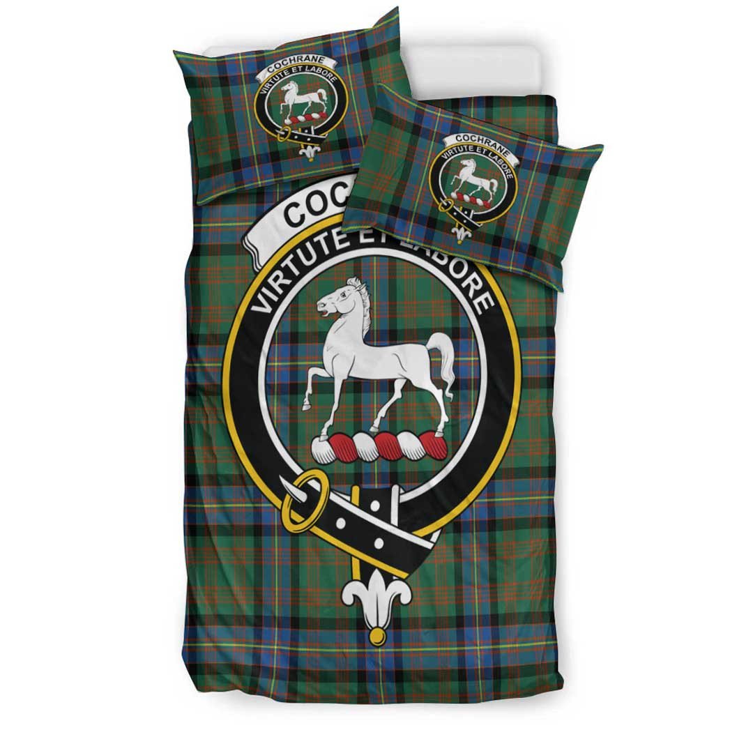 Cochrane Ancient Tartan Crest Bedding Set