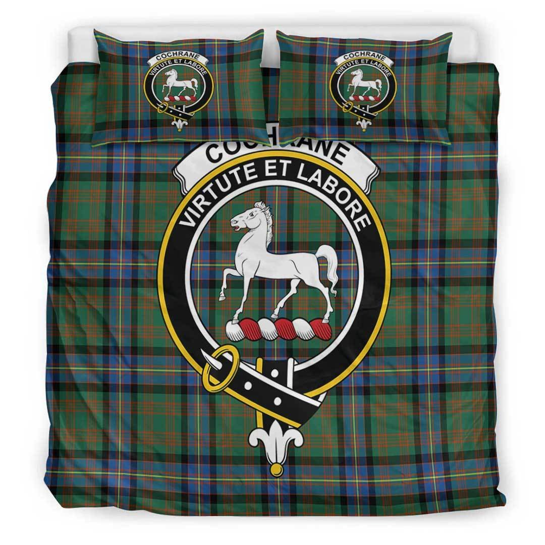 Cochrane Ancient Tartan Crest Bedding Set