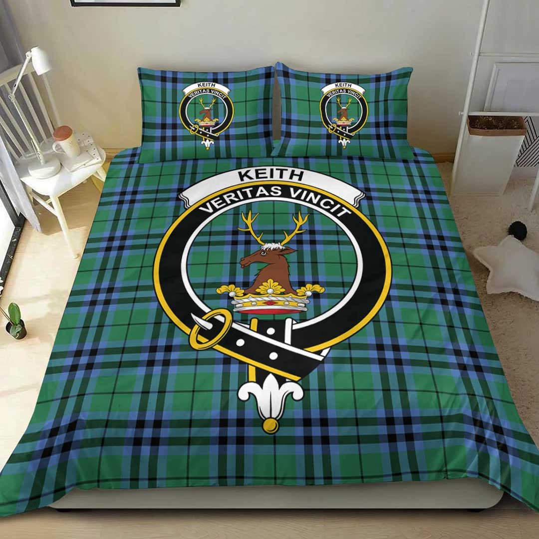 Keith Ancient Tartan Crest Bedding Set