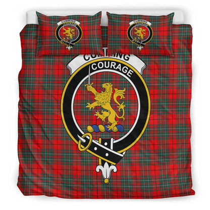 Cumming Modern Tartan Crest Bedding Set