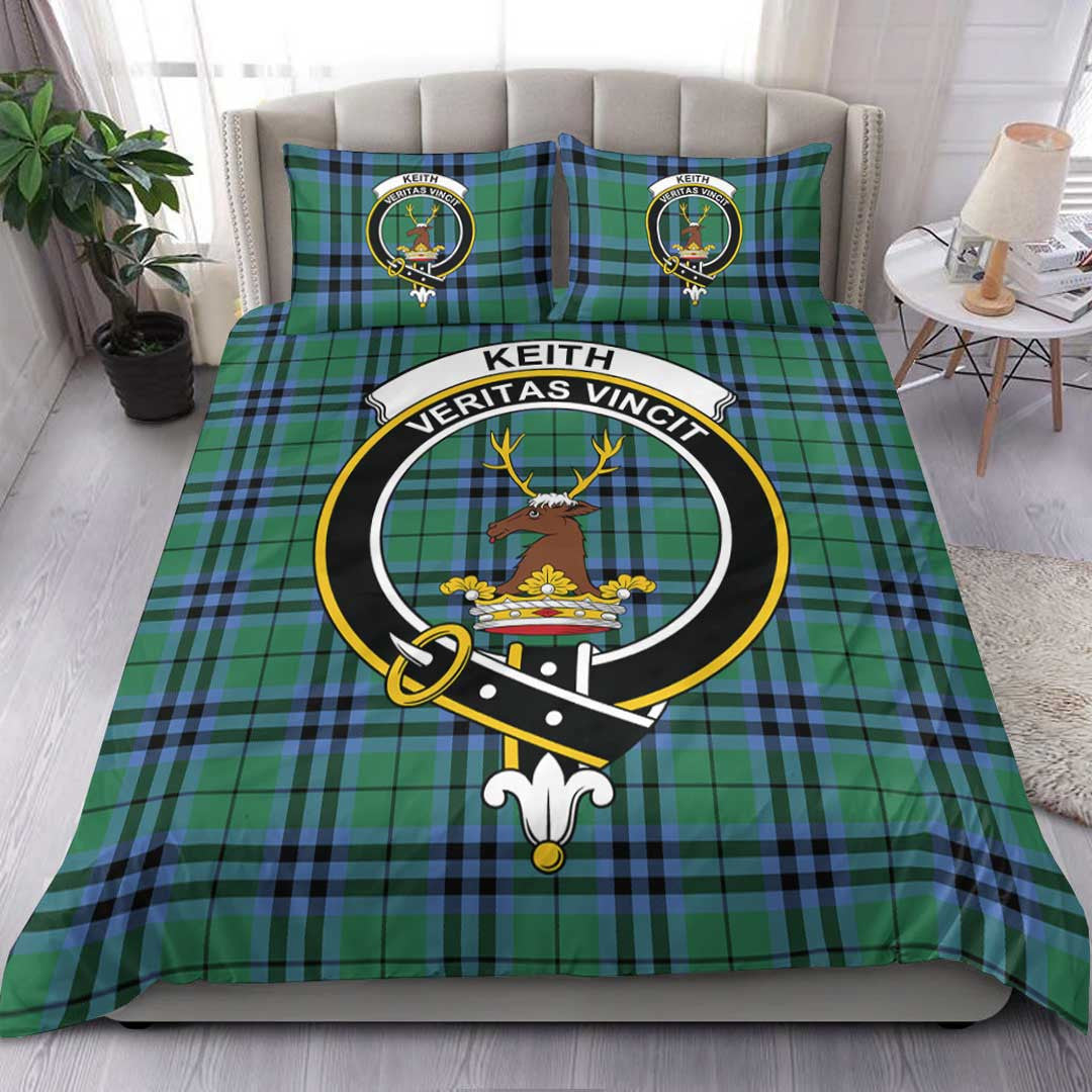 Keith Ancient Tartan Crest Bedding Set