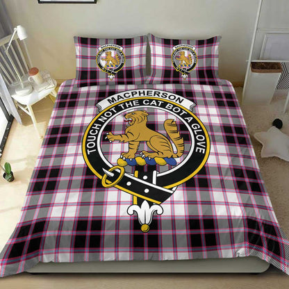 MacPherson Hunting Modern Tartan Crest Bedding Set