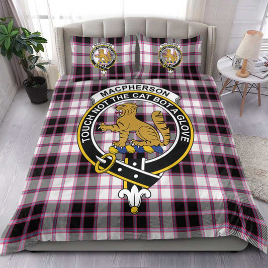 MacPherson Hunting Modern Tartan Crest Bedding Set