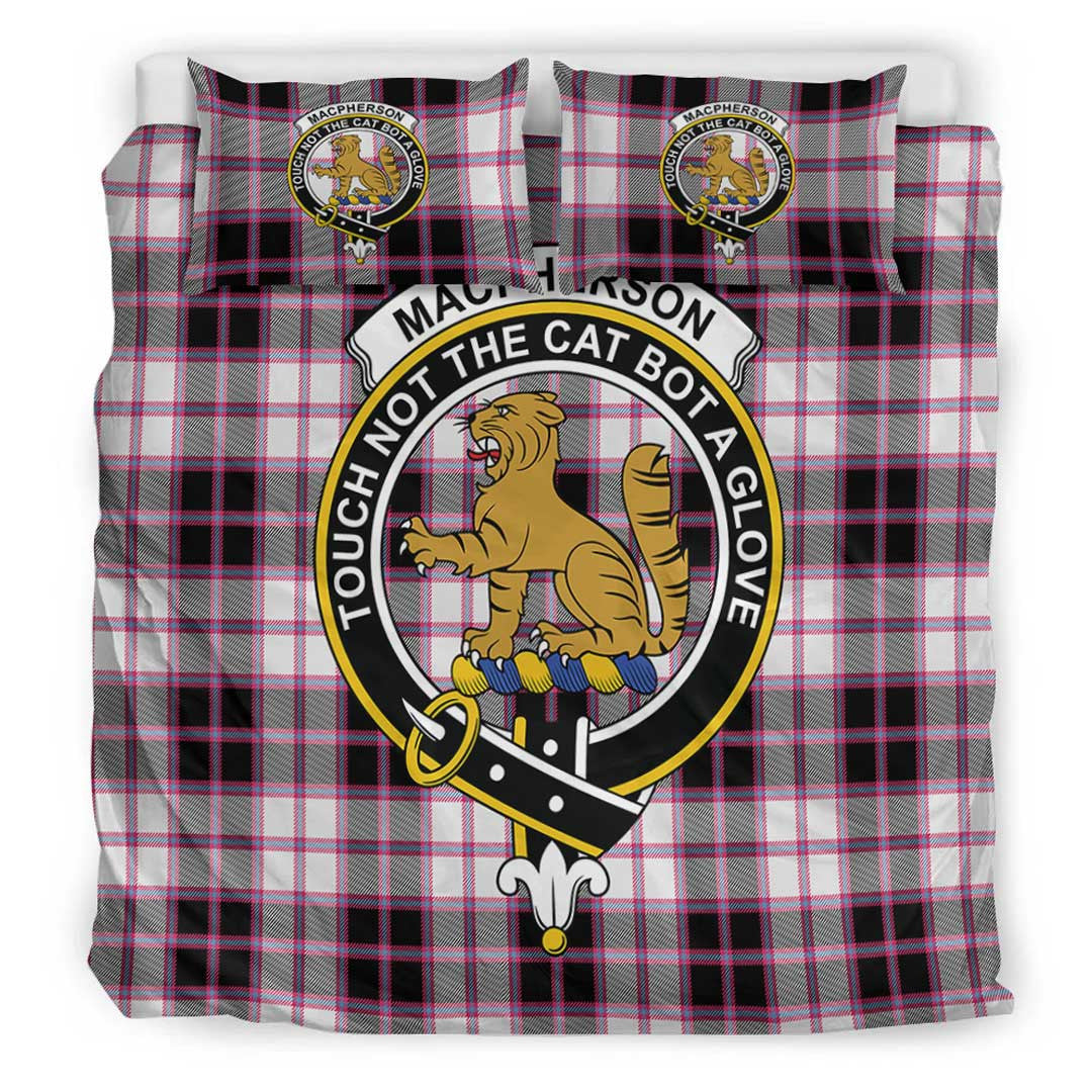 MacPherson Hunting Modern Tartan Crest Bedding Set