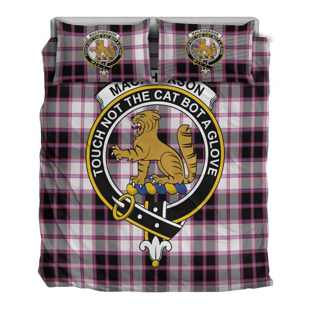 MacPherson Hunting Modern Tartan Crest Bedding Set