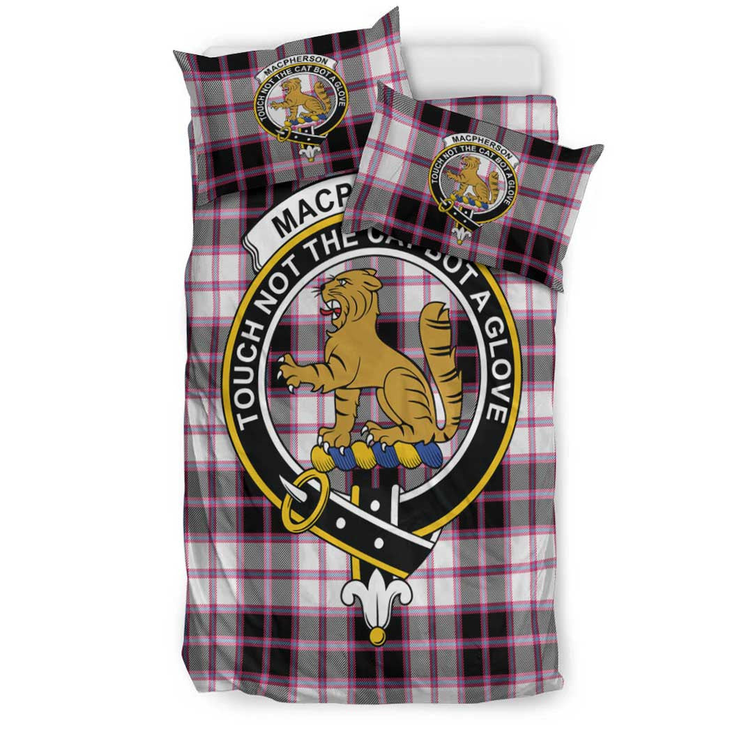 MacPherson Hunting Modern Tartan Crest Bedding Set