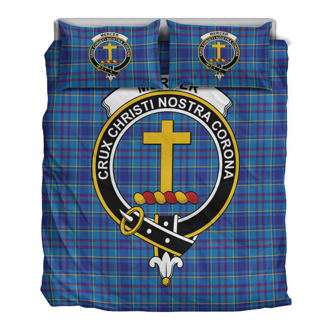 Mercer Modern Tartan Crest Bedding Set