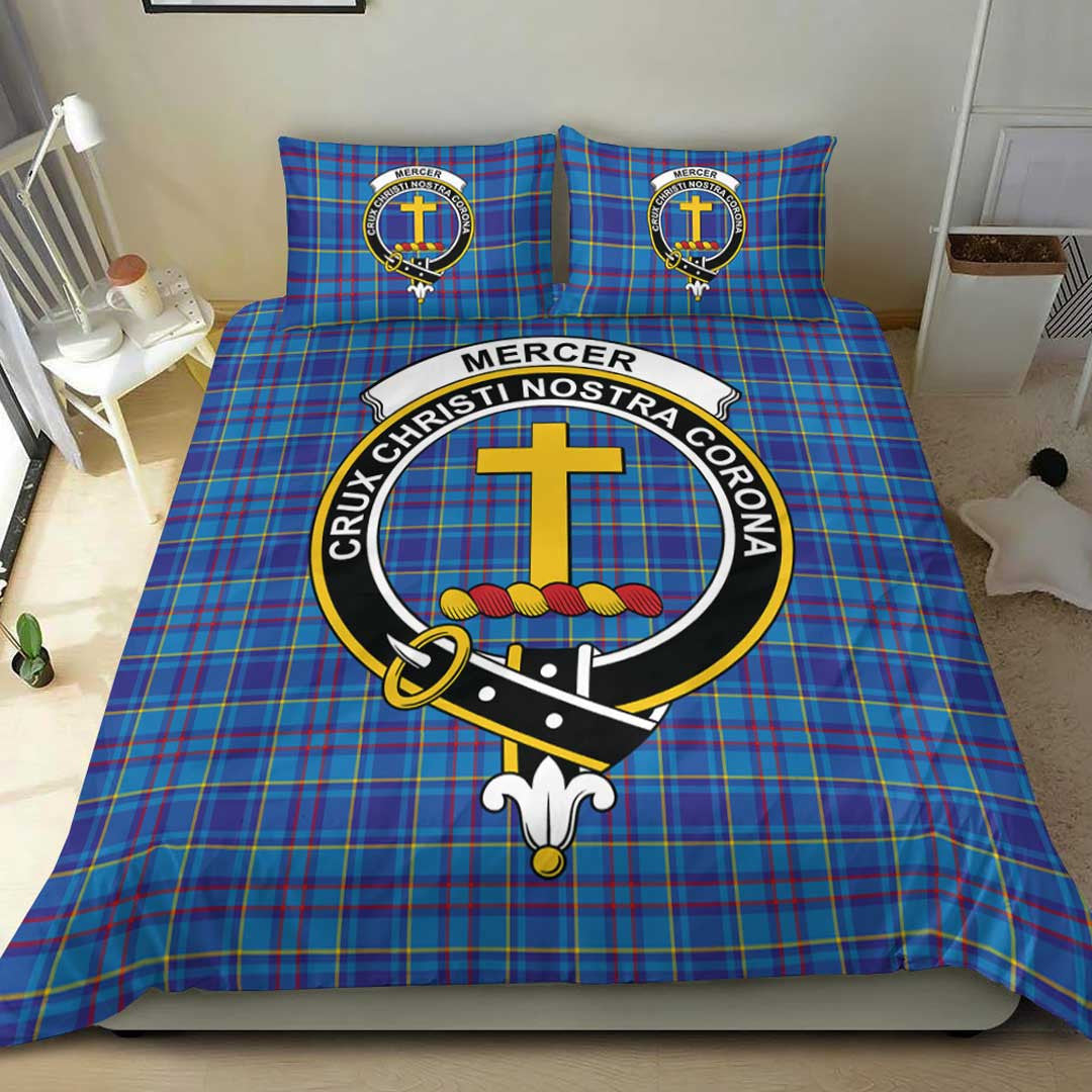 Mercer Modern Tartan Crest Bedding Set