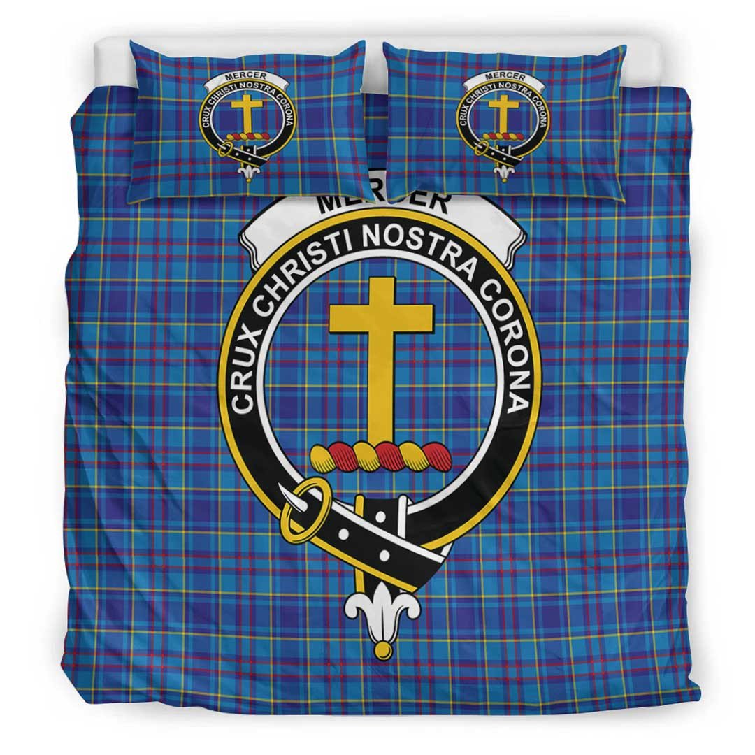 Mercer Modern Tartan Crest Bedding Set