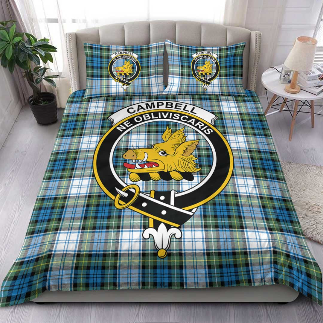 Campbell Dress Tartan Crest Bedding Set