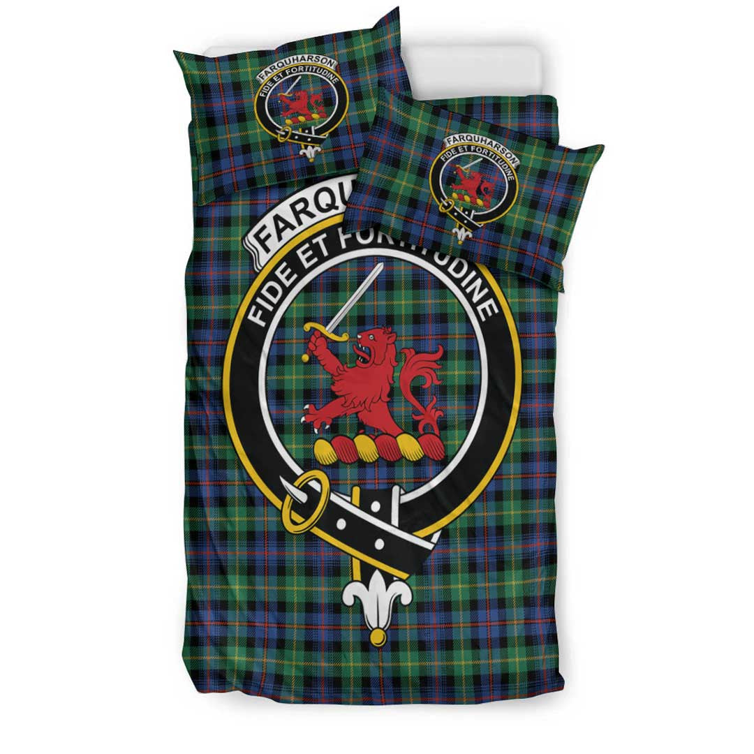 Farquharson Ancient Tartan Crest Bedding Set