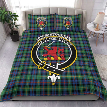 Farquharson Ancient Tartan Crest Bedding Set