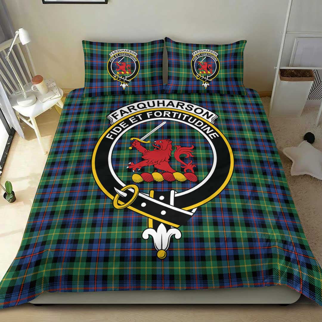 Farquharson Ancient Tartan Crest Bedding Set