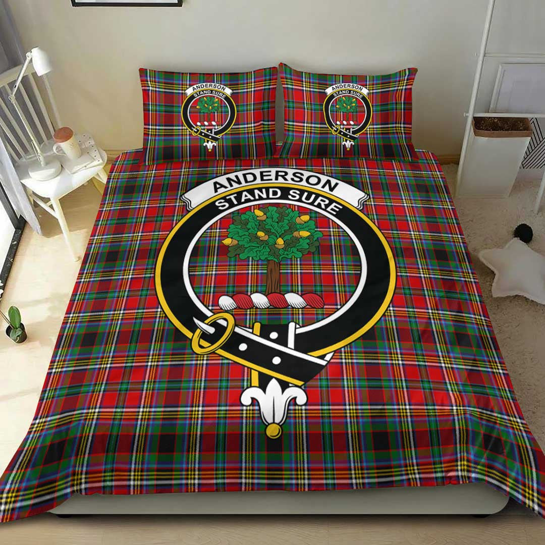Anderson of Arbrake Tartan Crest Bedding Set