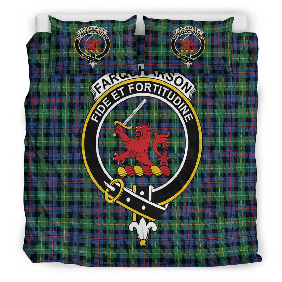 Farquharson Ancient Tartan Crest Bedding Set