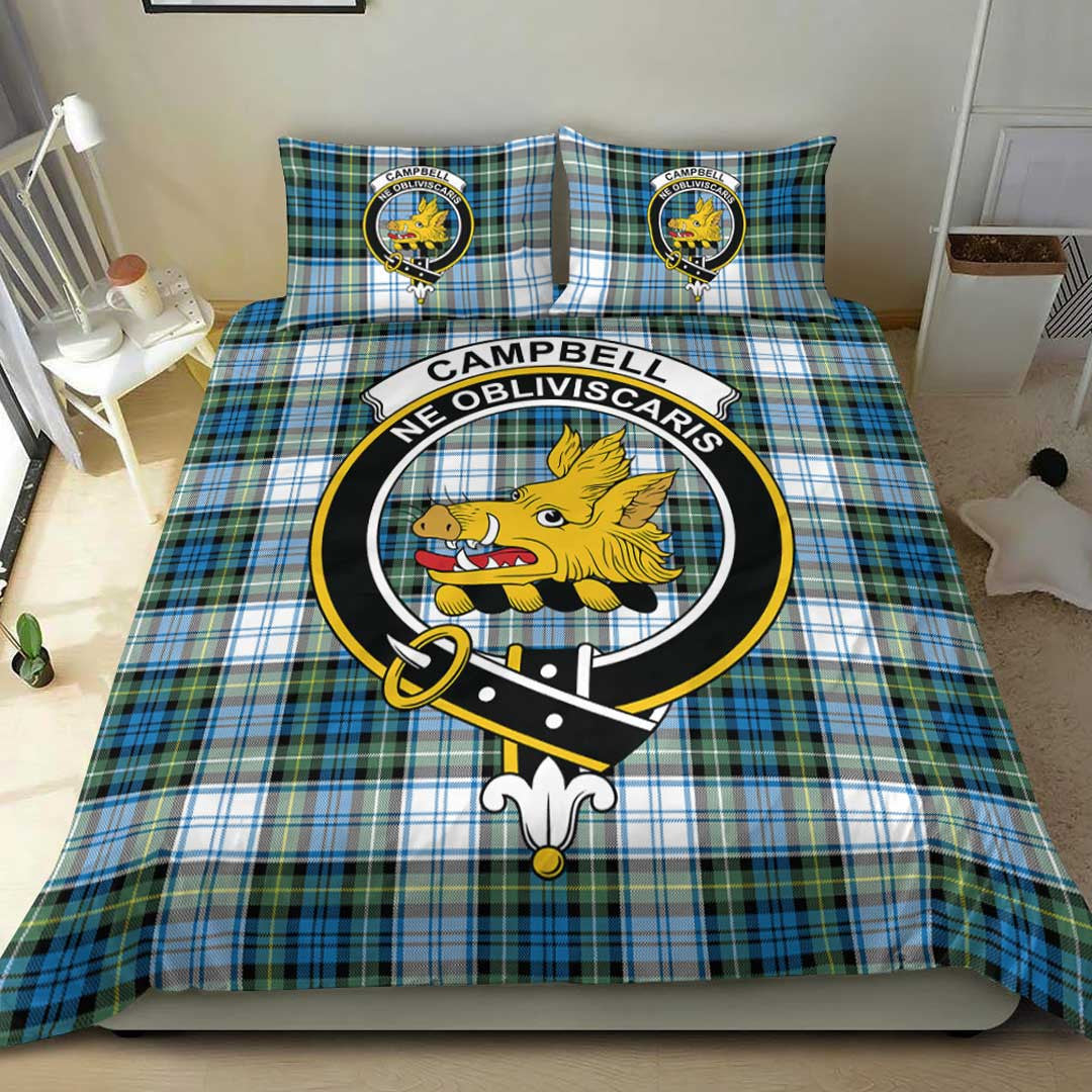 Campbell Dress Tartan Crest Bedding Set