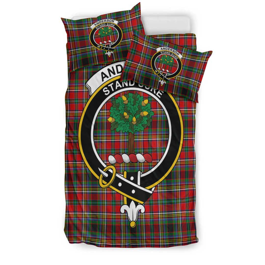 Anderson of Arbrake Tartan Crest Bedding Set