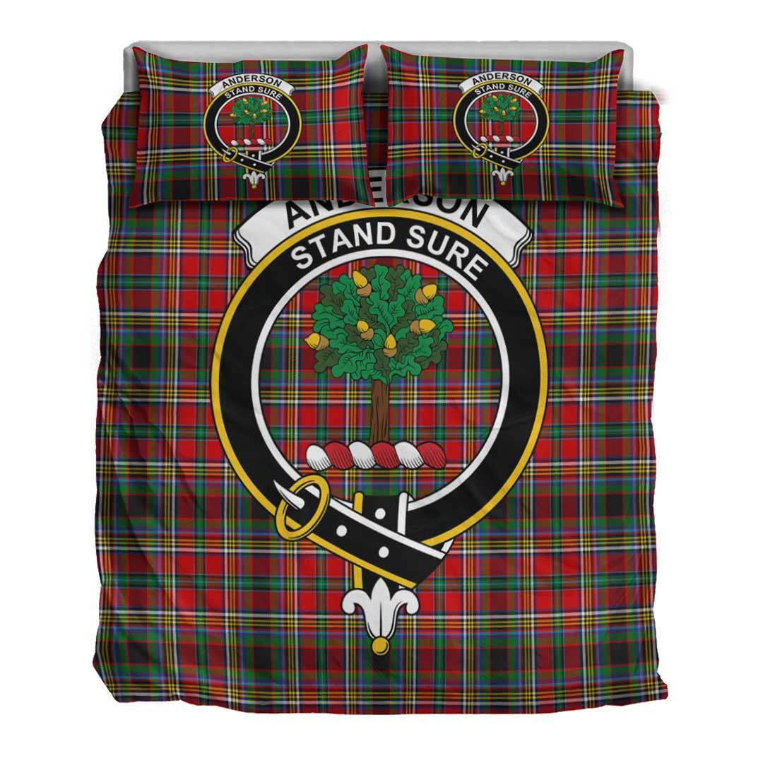 Anderson of Arbrake Tartan Crest Bedding Set