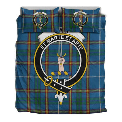 Bain Tartan Crest Bedding Set