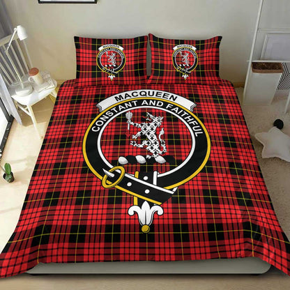 MacQueen Modern Tartan Crest Bedding Set