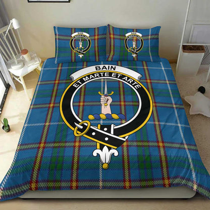 Bain Tartan Crest Bedding Set