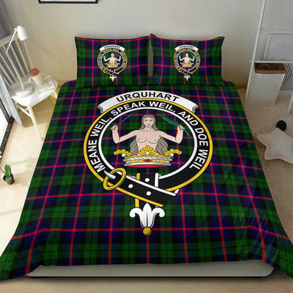 Urquhart Modern Tartan Crest Bedding Set