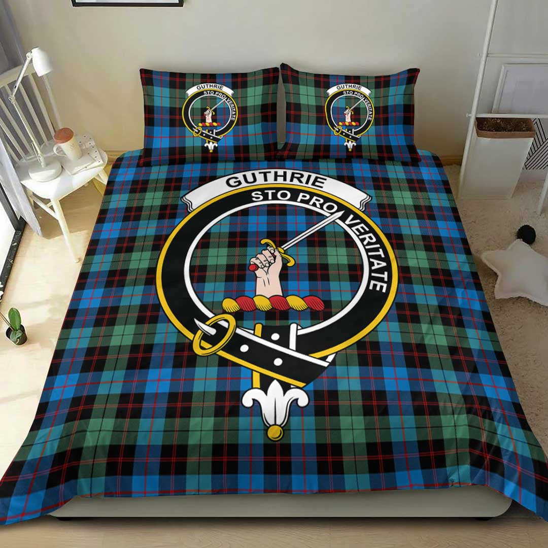 Guthrie Ancient Tartan Crest Bedding Set