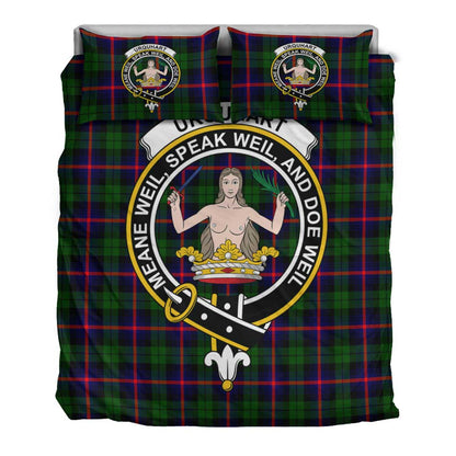 Urquhart Modern Tartan Crest Bedding Set